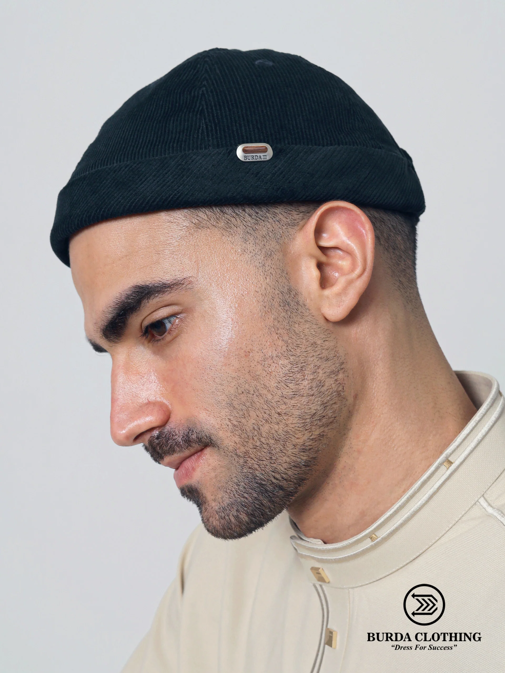Corduroy Brimless Hat - Image 5