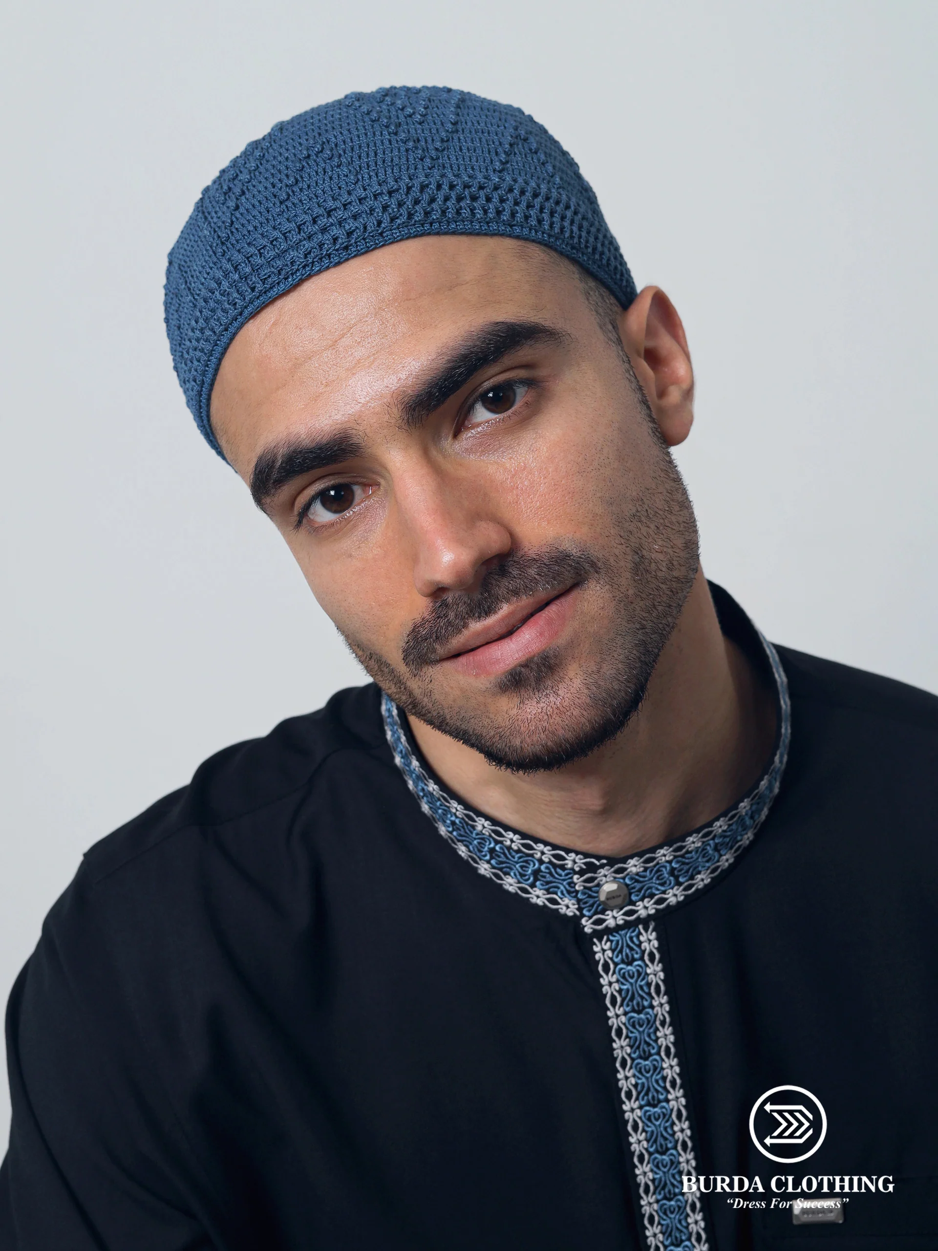 Skull Knit Cotton Kufi - Image 4